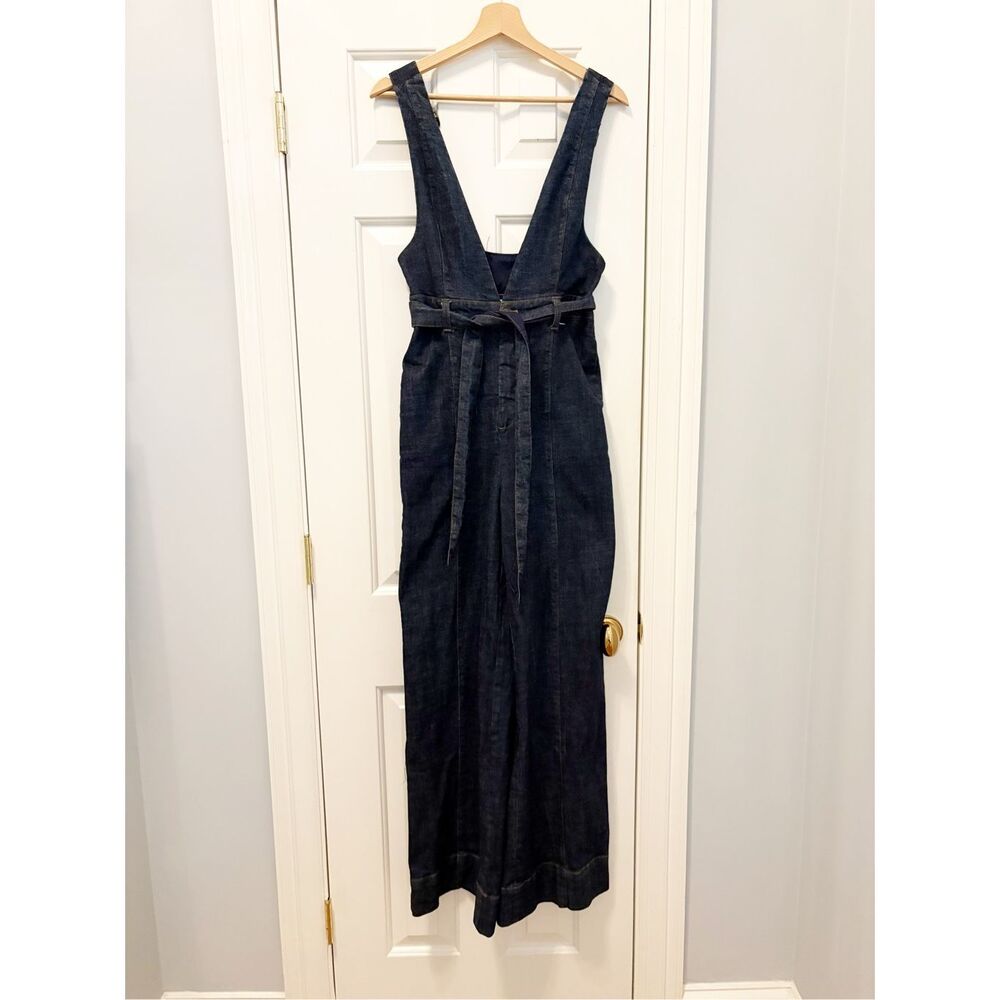 Anthropologie Pilcro Denim Jumpsuit Size 4 Wide Leg - Picture 3 of 7